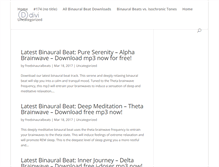 Tablet Screenshot of freebinauralbeats.org